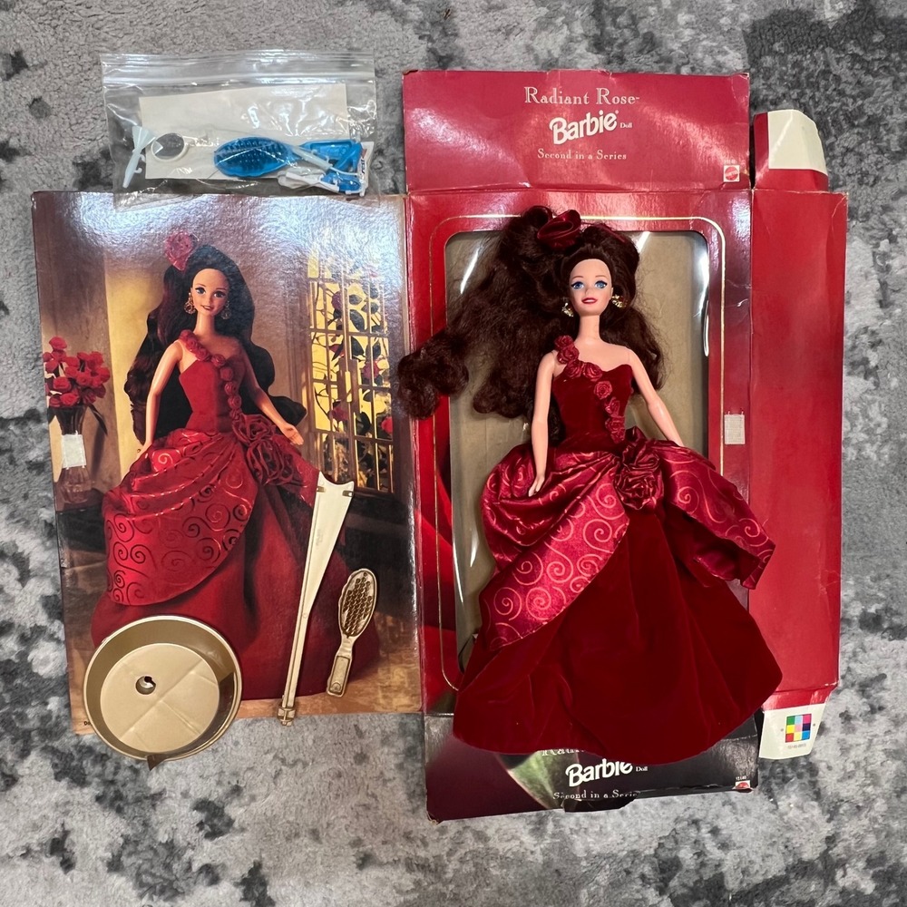 Mattel Radiant Rose Barbie 1996 Society Style Limited Edition Doll w/ Box
